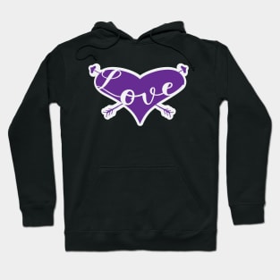 Love is Love Purple Hoodie